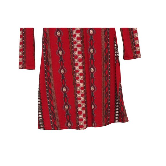 Free People Mini Dress XS Boho Gypsy Long Sleeve Knit Hippie Festival Stretch - Picture 5 of 14